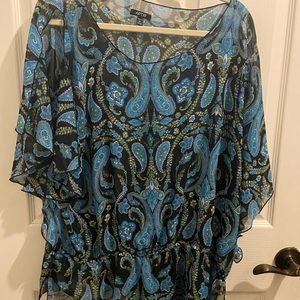 Lovely Black and green paisley